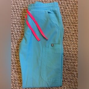 Figs scrub set neon blue